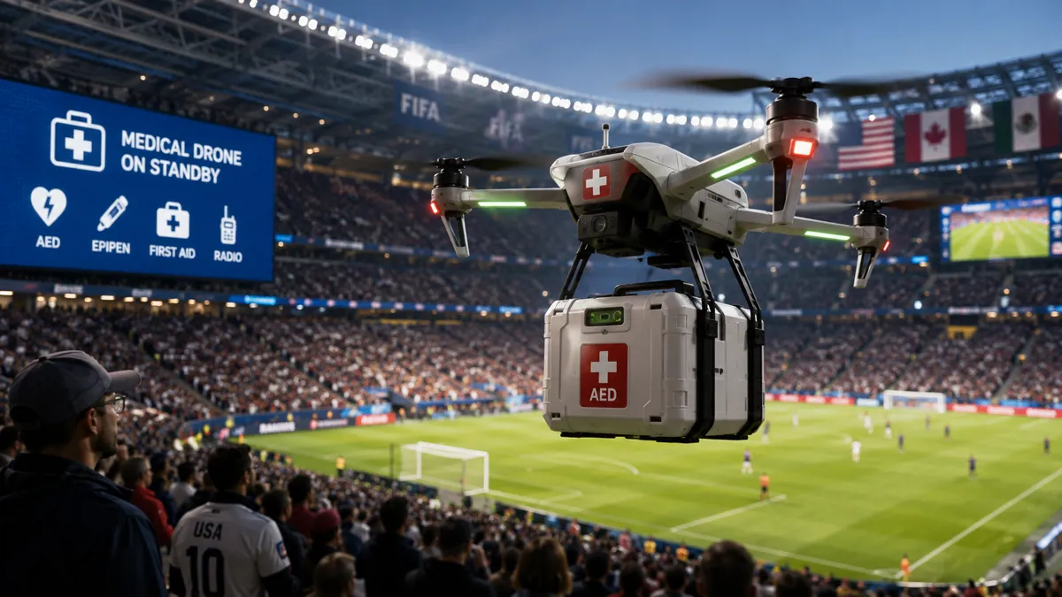 Medische drones moeten levens redden tijdens WK voetbal 2026